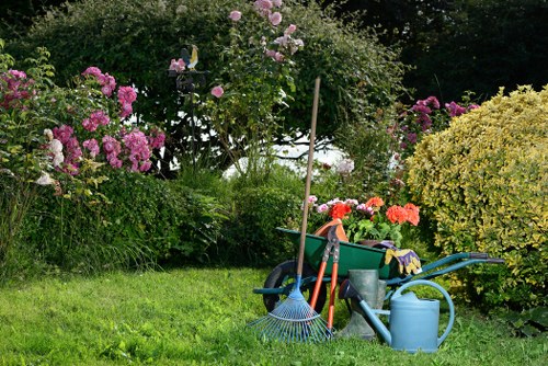 Seasonal planting and outdoor space improvement in Cheam