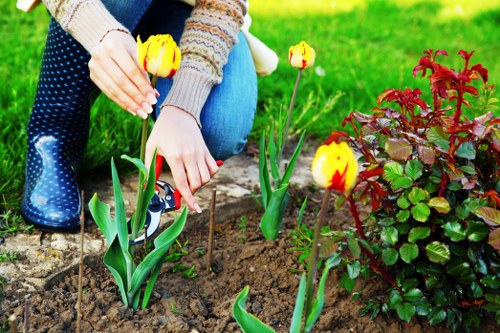 Reusable garden items prepared for charity donation