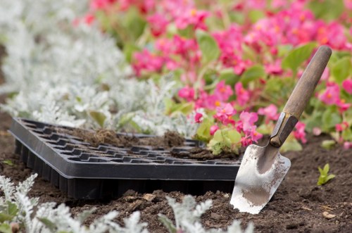 Seasonal planting and outdoor lighting for landscape gardening in Cheam